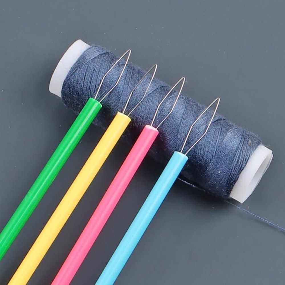 Cotton Embroidery Thread Skeins - 10 個針仕事糸通し針糸通し縫製アクセサリー刺繍クロスステッチ大穴ビーズアクセサリー手作り