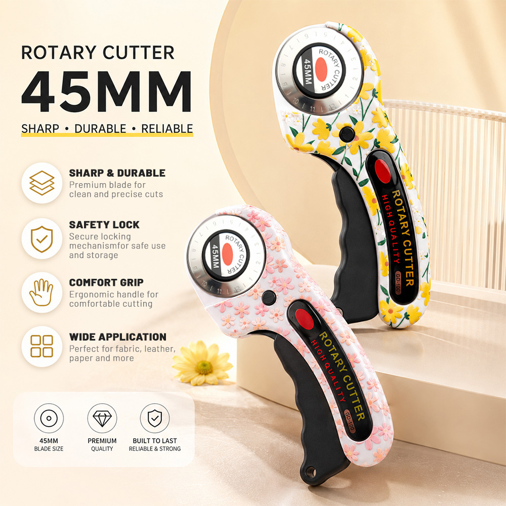 Rotary Cutter For Fabric 45Mm - ロータリーカッター 45mm カードペーパー ソーイング キルティング ローラー
