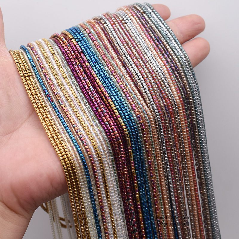 Glass Seed Beads 2Mm Jewelry Making - 新しい2mm 198個 ゴールドカラー シルバーカラー ガラスライスビーズ バケット型