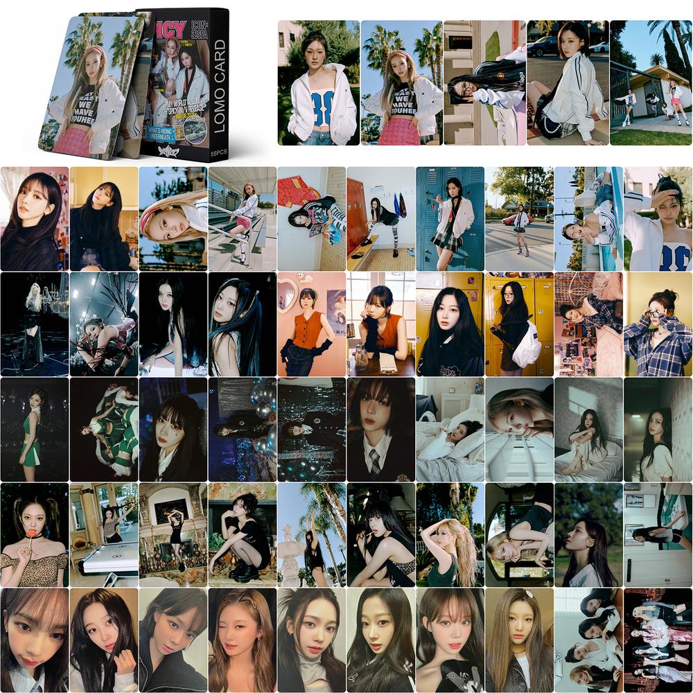 Scrapbooking - 箱入りロモ写真カード。アルバムやスクラップブックのコレクション、卓上装飾、ギフトに最適な、おしゃれなデザインのポストカード。