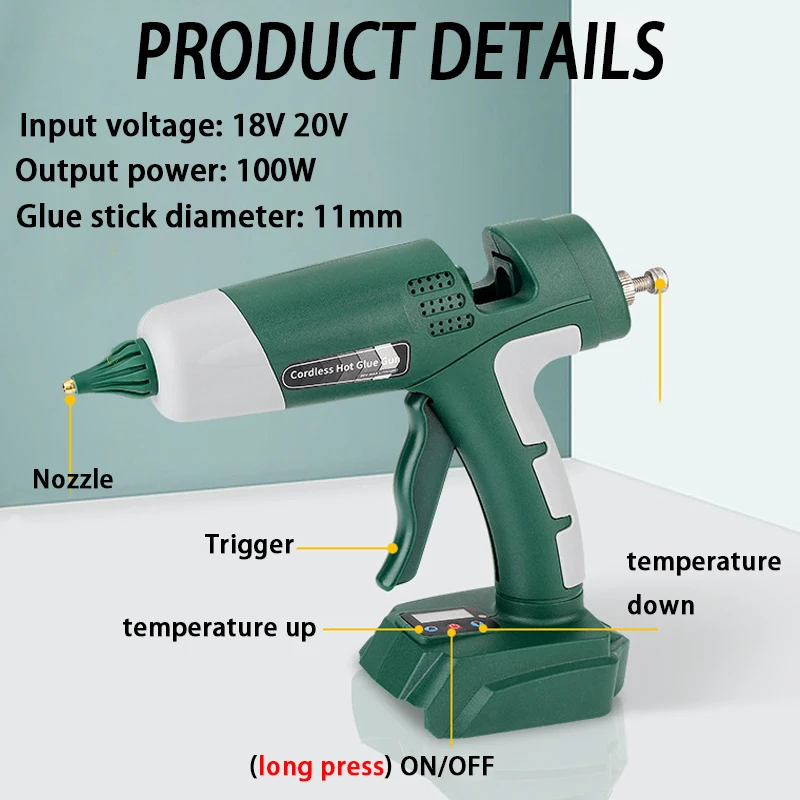 100W コードレスホットメルトグルーガン マキタ/デュルト - Hot Melt Glue Gun Cordless のレビューと価格