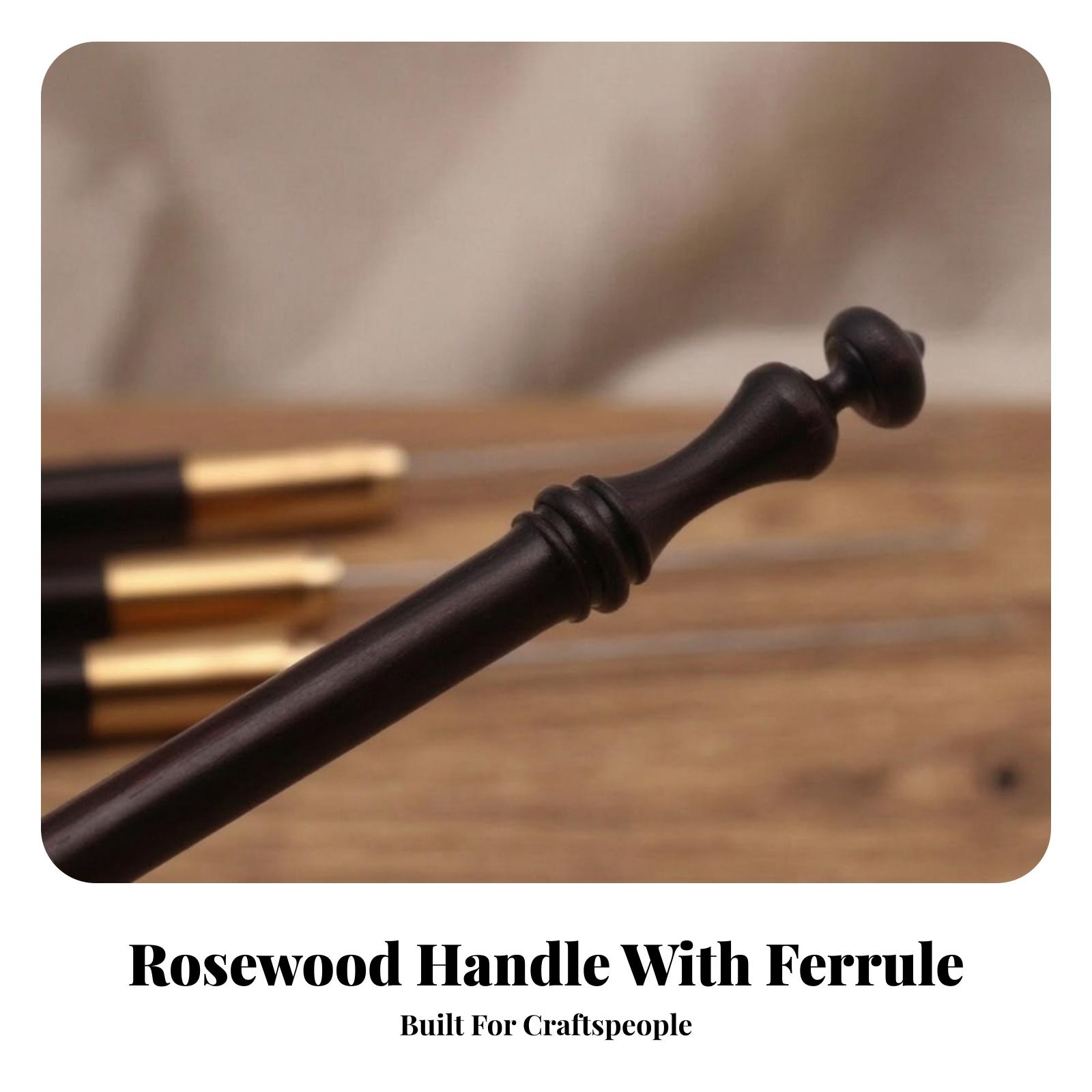 人間工学に基づいた木製ハンドルの刺繍用針。ニッケルメッキの鉄 - Wooden Crochet Hooks Ergonomic Handle のレビューと価格