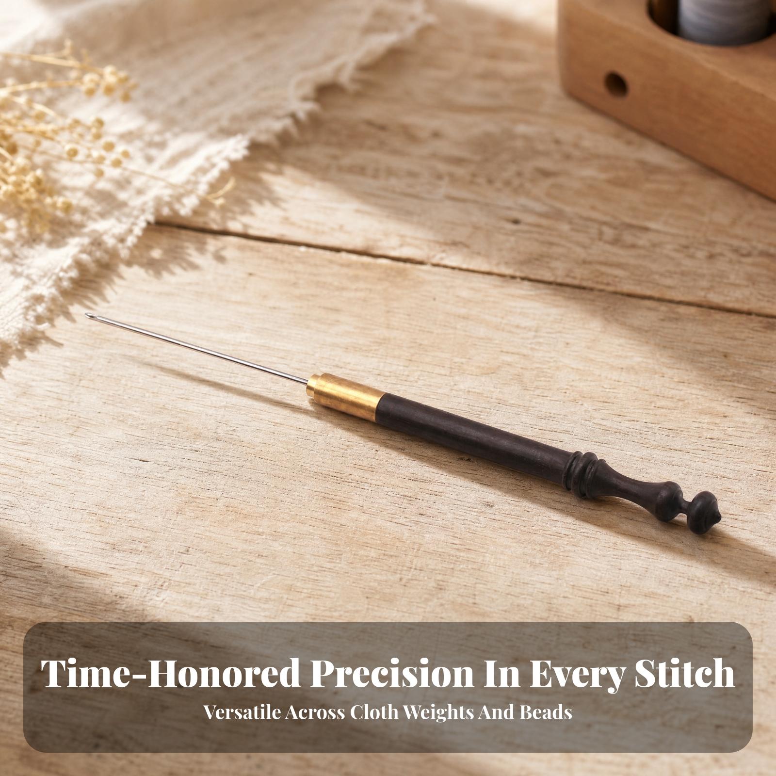 人間工学に基づいた木製ハンドルの刺繍用針。ニッケルメッキの鉄 - Wooden Crochet Hooks Ergonomic Handle のレビューと価格