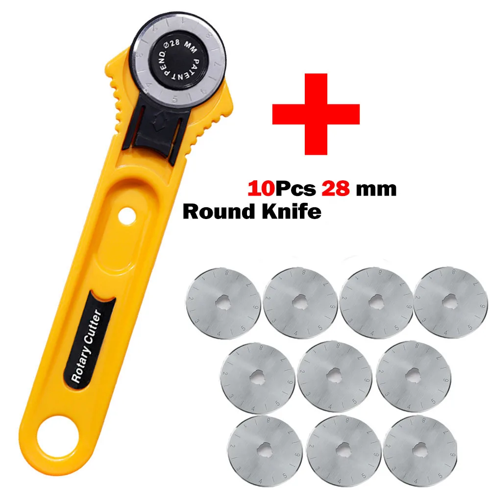 45mm回転式カッター、円形刃、パッチワーク用ローラーホイー - Rotary Cutter For Fabric 45Mm のレビューと価格
