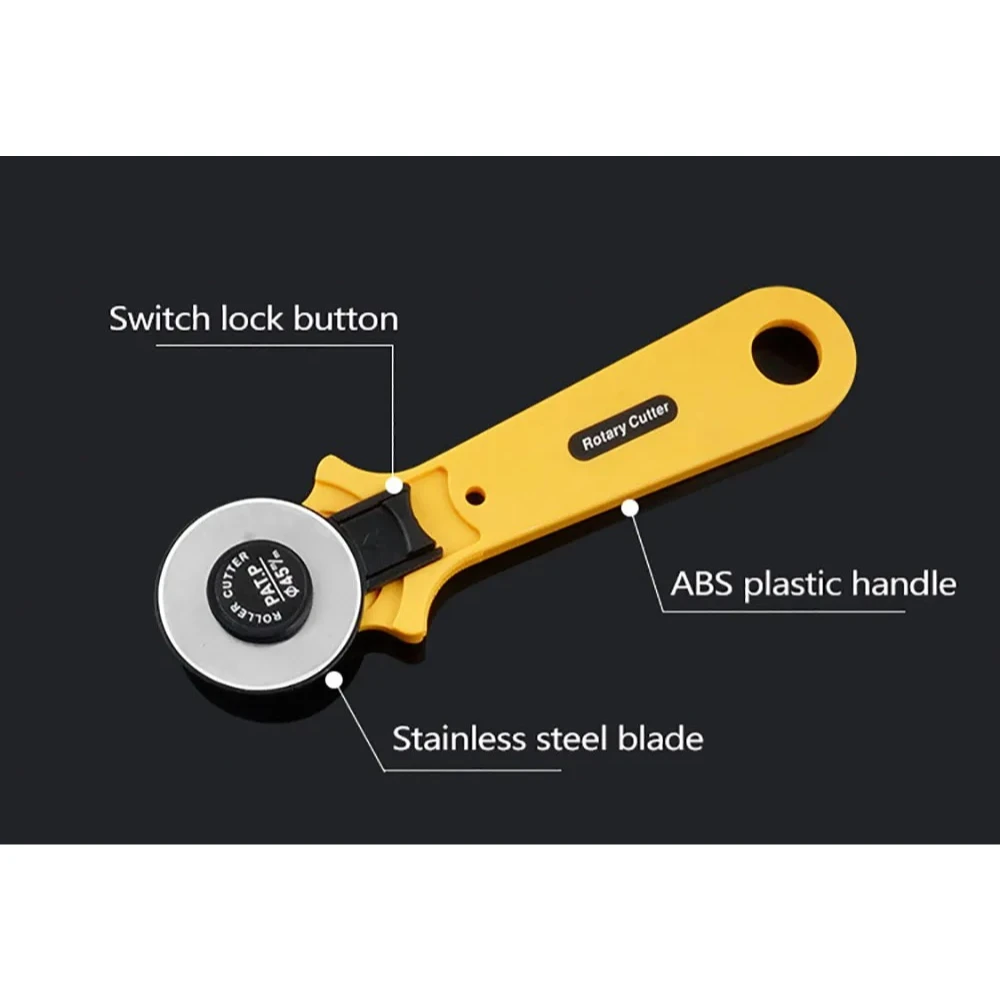 45mm回転式カッター、円形刃、パッチワーク用ローラーホイー - Rotary Cutter For Fabric 45Mm のレビューと価格