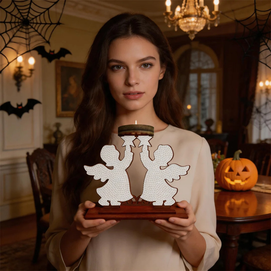子供向けキャンドルホルダー、ハロウィーンのギフト、ダイヤモン - Painting Supplies のレビューと価格
