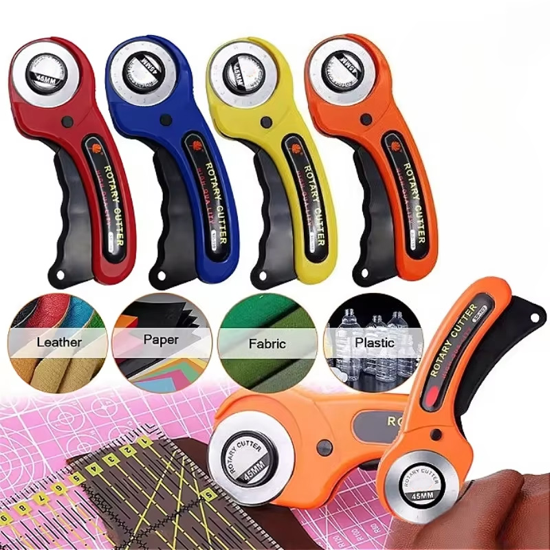 45 ミリメートルローラーホイールナイフ布切断ナイフ革紙生地 - Rotary Cutter For Fabric 45Mm のレビューと価格