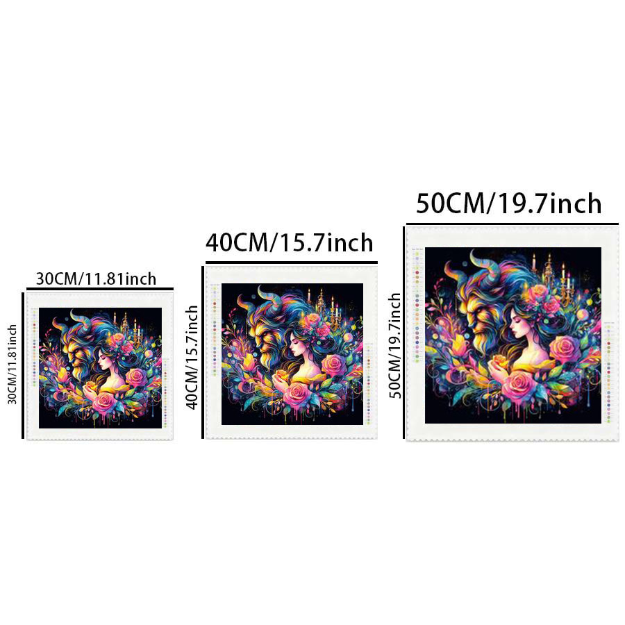 1個 - Potdemiel-5D-DIY - フロッキング - 5D Diamond Painting Kit Full Drill のレビューと価格