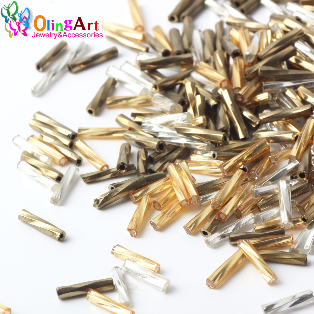 OlingArt 混合色チューブ 2x9mm 20 グラム/ - Glass Seed Beads 2Mm Jewelry Making のレビューと価格