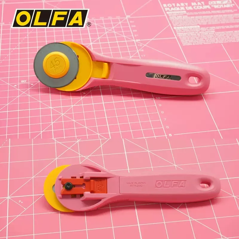 Olfaロータリープクルカッティングブレード、革生地紙を切断 - Rotary Cutter For Fabric 45Mm のレビューと価格