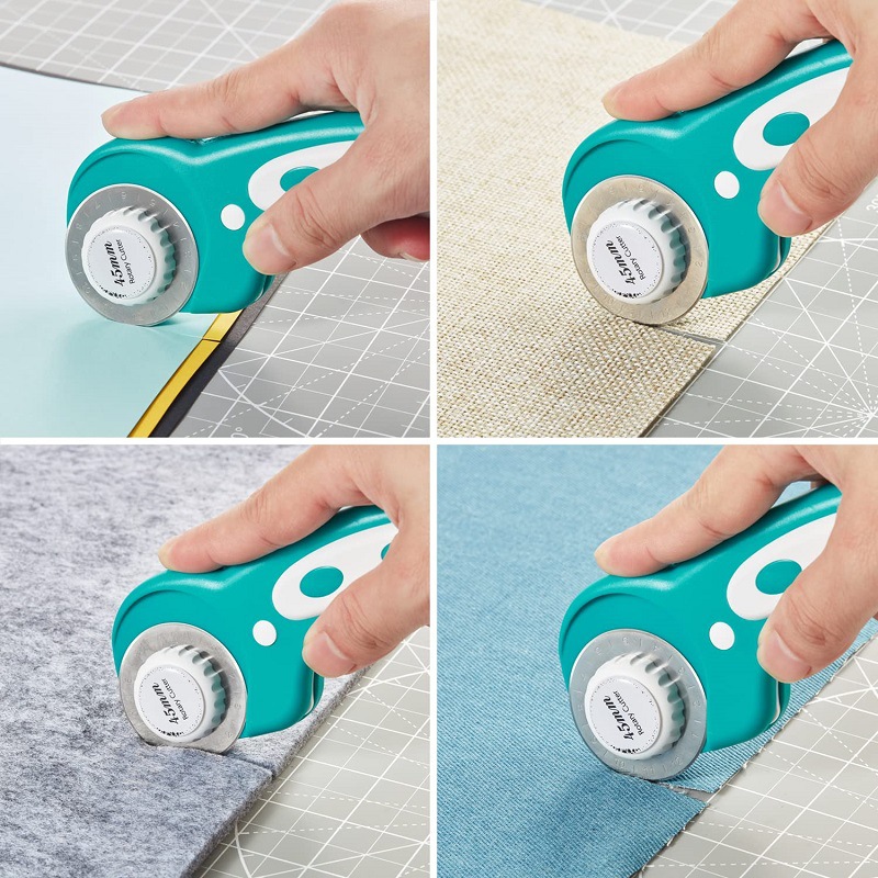 ロータリーカッター 45mm 布切断ツール ハンドル付きロー - Rotary Cutter For Fabric 45Mm のレビューと価格