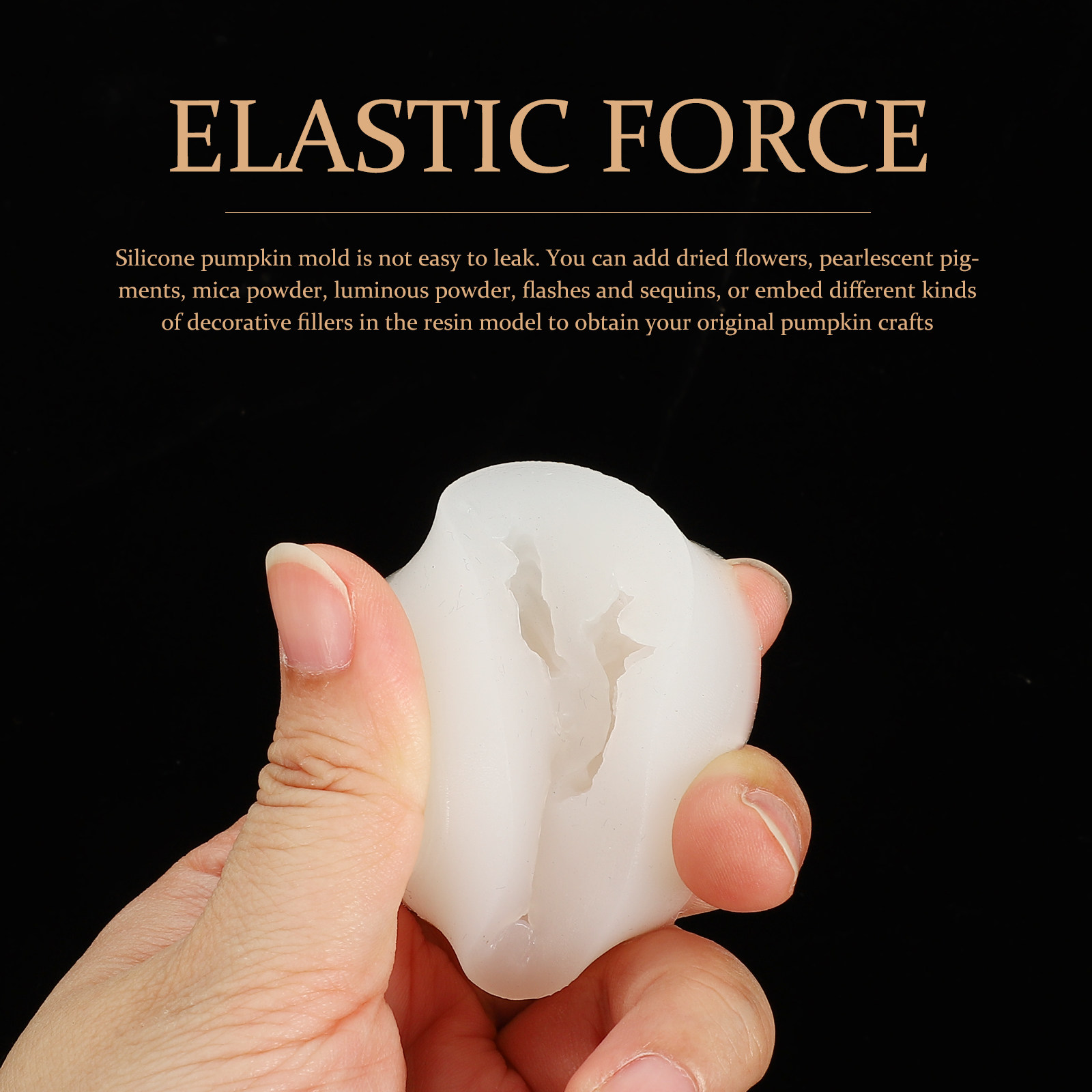 3個入り、洗濯可能で柔軟性のあるシリコン製カボチャ型セット。 - Silicone Epoxy Resin Molds Set のレビューと価格