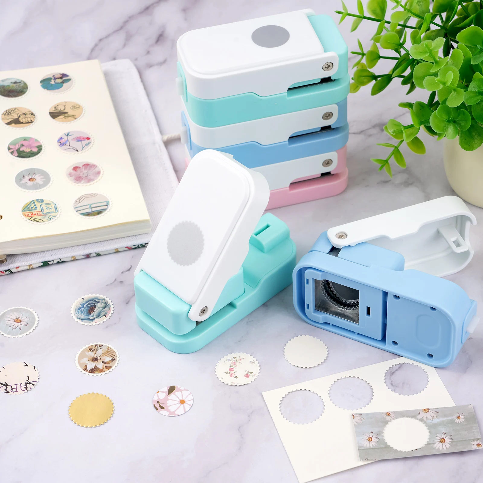 レイヤリング用郵便切手サークルペーパーパンチ（ジャンクジャー - Scrapbooking のレビューと価格