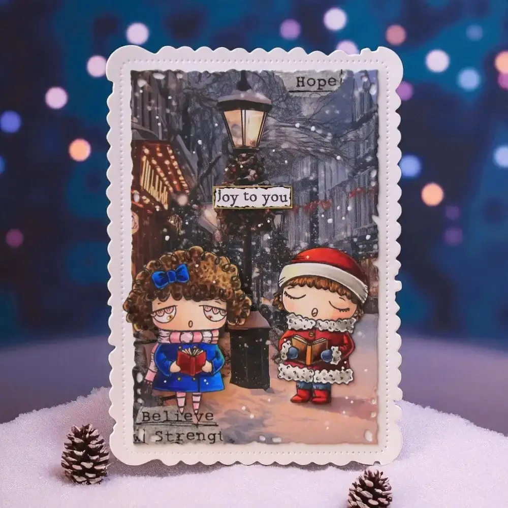 透明シリコンスタンプ DIY クラウンアンブレラと小さな女の - Clear Silicone Stamps For Card Making のレビューと価格