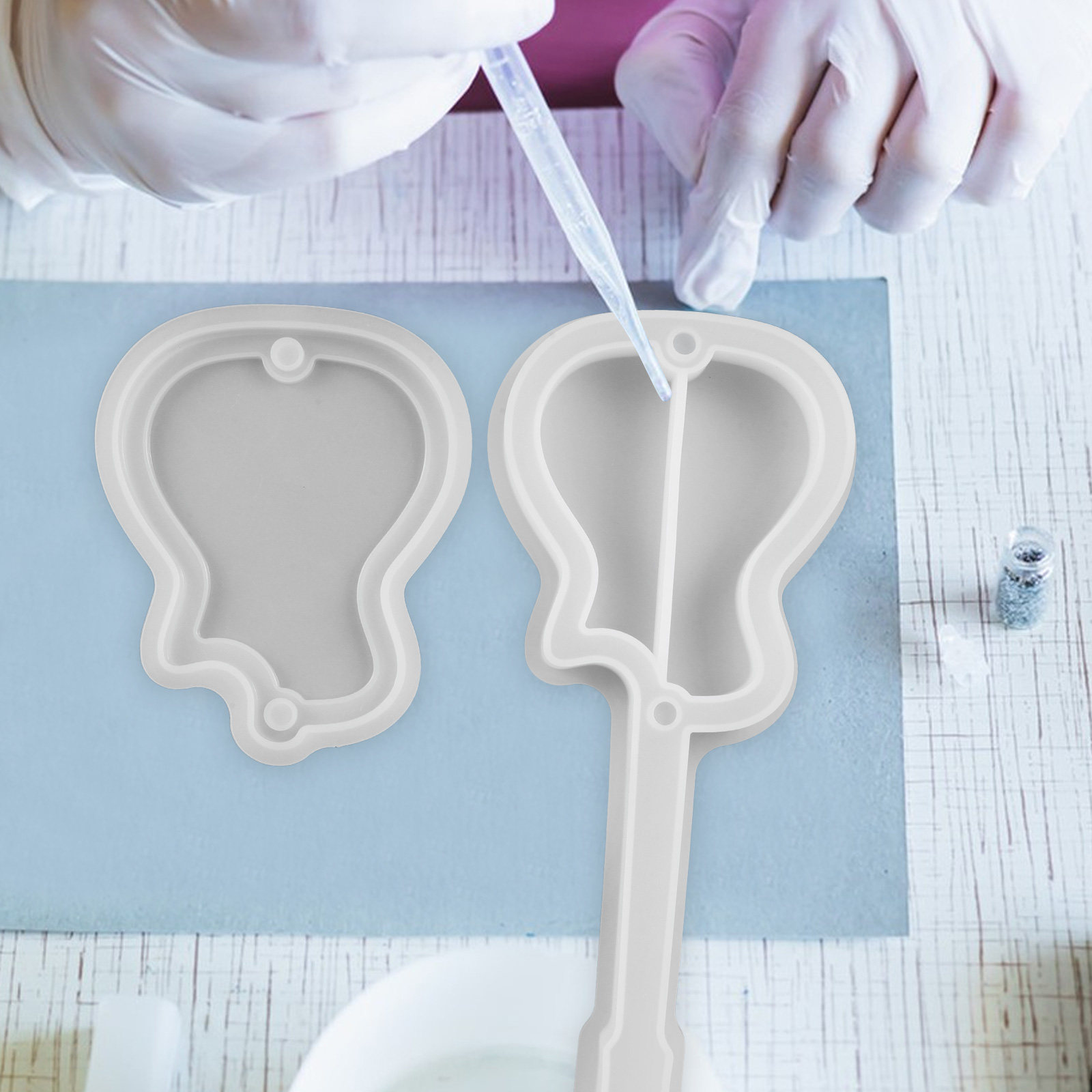 ジュエリーボックス用DIYシリコンモールドセット。エポキシ樹 - Silicone Epoxy Resin Molds Set のレビューと価格