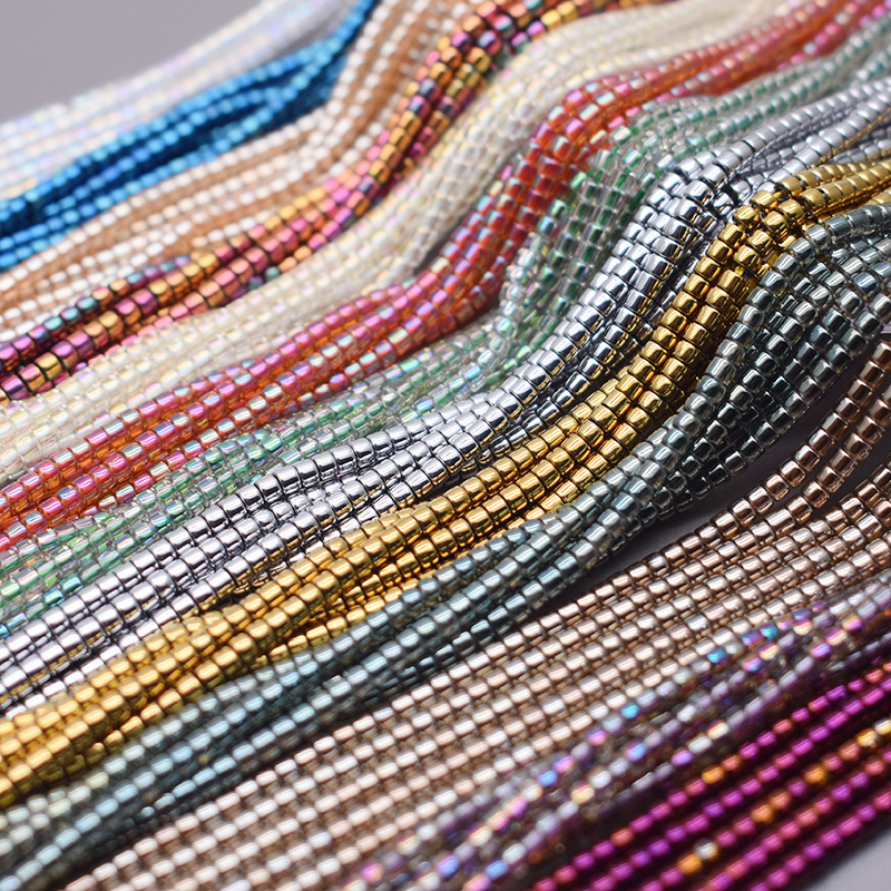 新しい2mm 198個 ゴールドカラー シルバーカラー ガラ - Glass Seed Beads 2Mm Jewelry Making のレビューと価格
