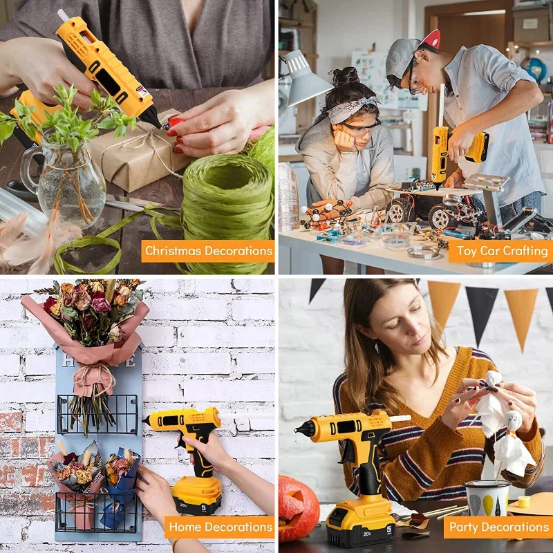 コードレス電動ハンドヘルドホットグルーガン修理 DIY ツー - Hot Melt Glue Gun Cordless のレビューと価格