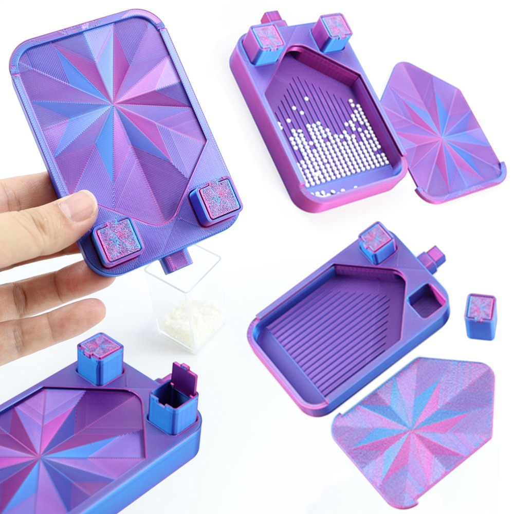 マルチカラーダイヤモンドペインティングトレイ（ゴミ箱2個付き - Painting Supplies のレビューと価格
