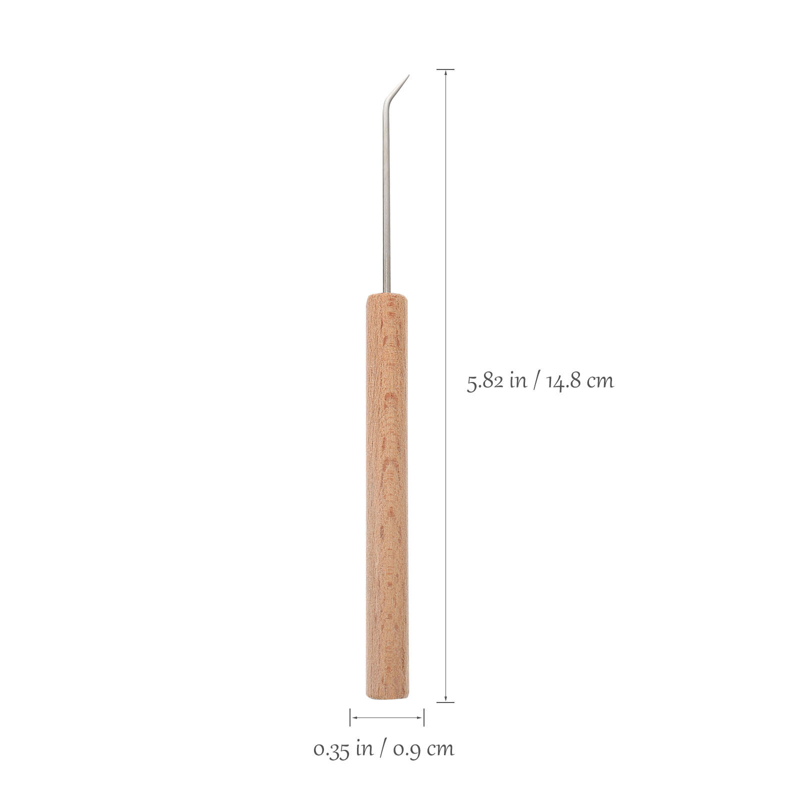 1個入り、人間工学に基づいた木製ハンドルの編み針。編み物や手 - Wooden Crochet Hooks Ergonomic Handle のレビューと価格