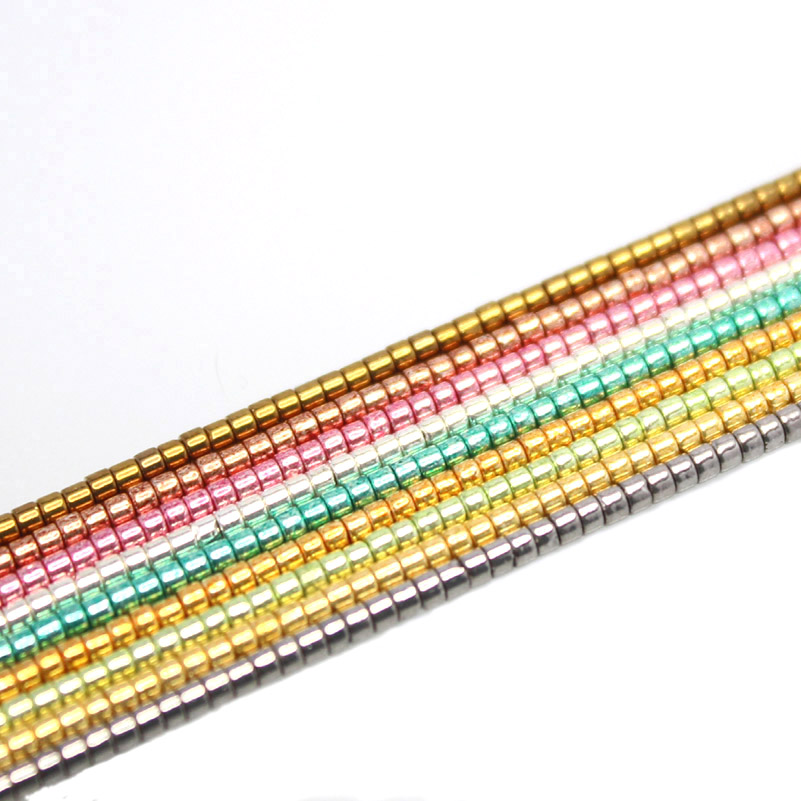 三徳ガラスビーズ,1200個のメタリックカラーチャート,2m - Glass Seed Beads 2Mm Jewelry Making のレビューと価格