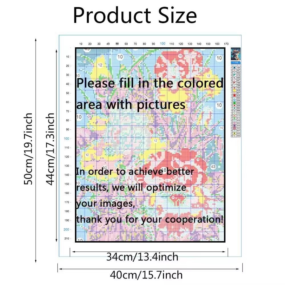 写真カスタム刺繍キット 11CT コットン糸 DIY キャン - Cotton Embroidery Thread Skeins のレビューと価格